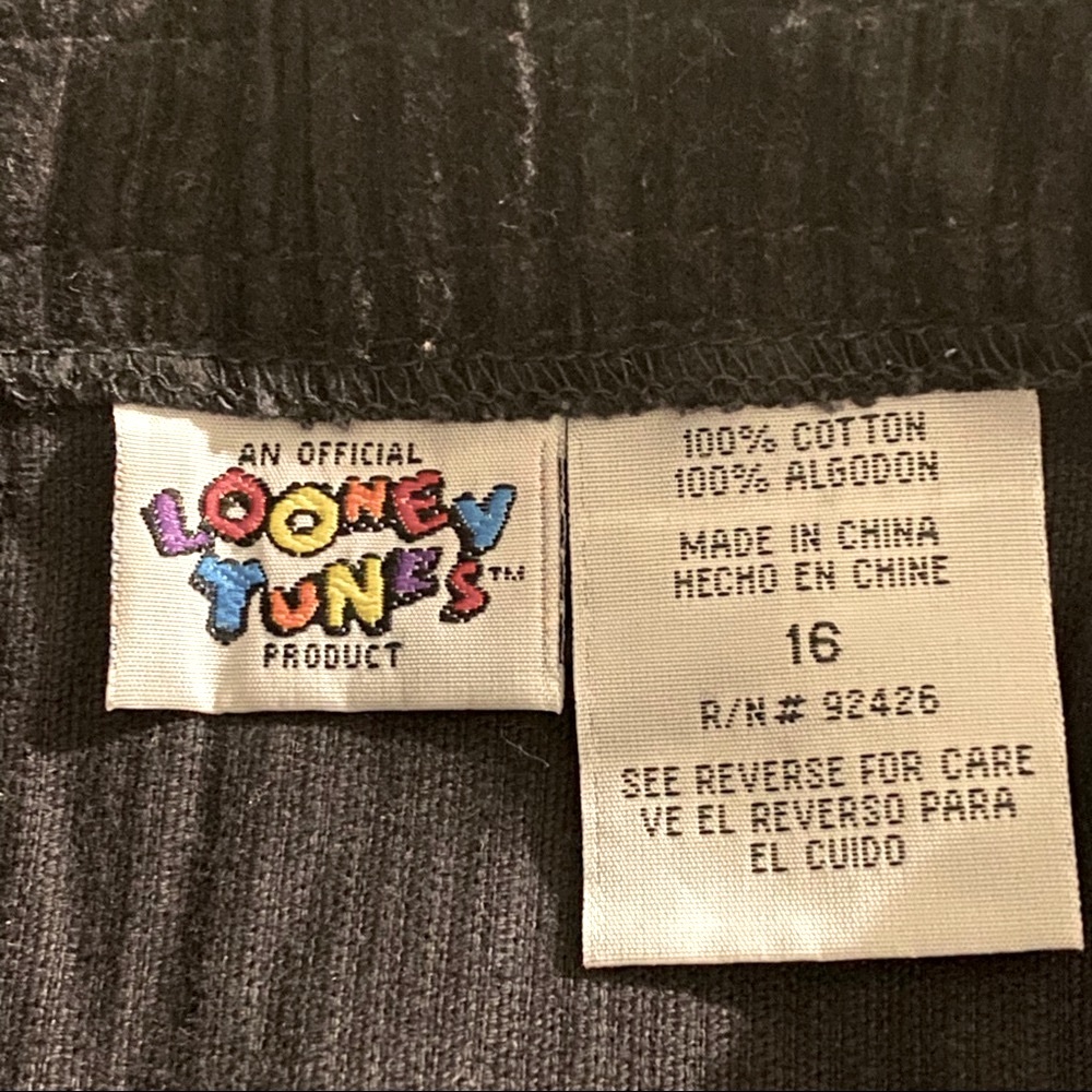 🍃💞HP💞 VTG Looney Tunes Black Jumper-Dress - Picture 8 of 8